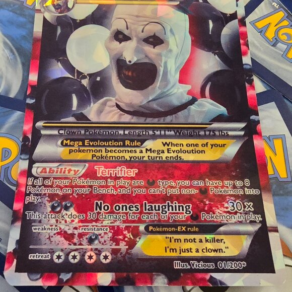 Art The Clown Pokemon Card - The Terrifier - Picture 3 of 8